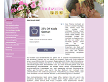 Tablet Screenshot of hochzeit-abc.com